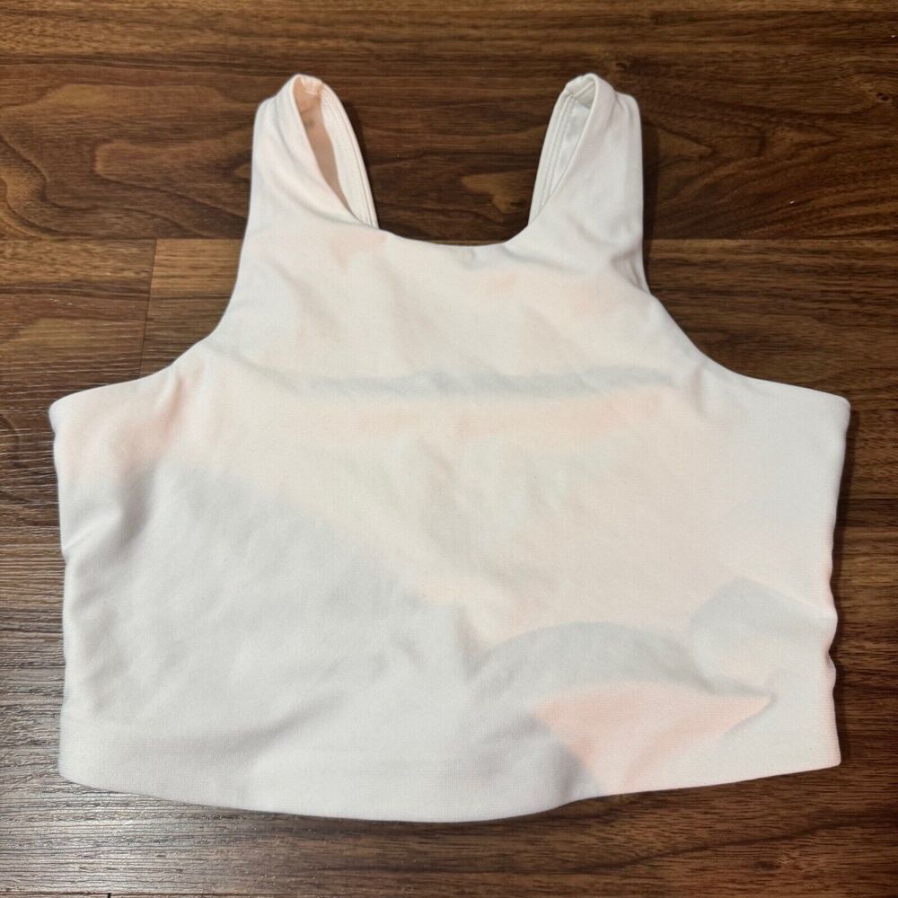 Outdoor Voices All Time Bra Womens Size Small Crop Sports Bra White Athletic Gym